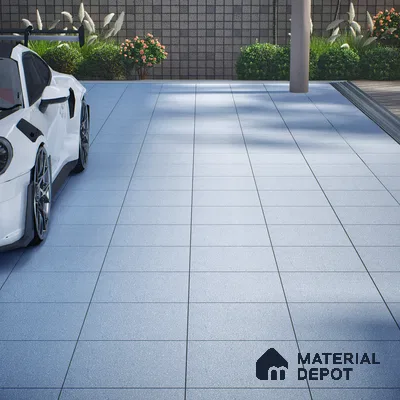 Parking Floor Tile TL 07554 Midnight Surf | 16 x 16 inch | Anti Skid Matte Finish Heavy Duty Vitrified Tile - 12 mm | Suitable For Bathroom, Terrace, Balcony | Pattern Alignment May Vary | 2-3 mm Spacer is Mandatory