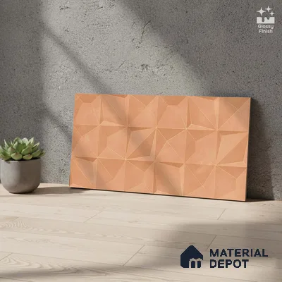 3D Wall Tile TL 05763 D Coral Portion 600x300 mm Glossy Finish Tile - 9 mm (Sample)