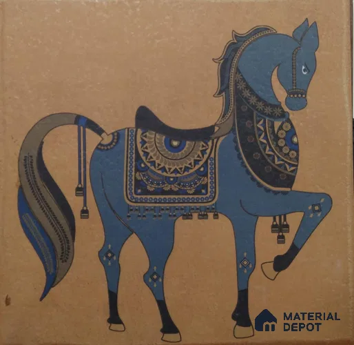 TL 02404 A Mini Royal Jaisalmer HL 300 x 300 mm Matte Finish Vitrified Parking Floor Tile - 12 mm (Random 6) | Please Expect a Slight Variation of Pattern