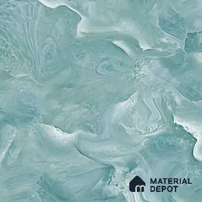 Marble Floor & Wall Tile TL 02179 Mint Blue 4 ft x 2 ft Glossy Finish Vitrified Tile - 9 mm (Random 4)