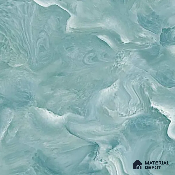 Marble Floor & Wall Tile TL 02179 Mint Blue 4 ft x 2 ft Glossy Finish Vitrified Tile - 9 mm (Random 4)