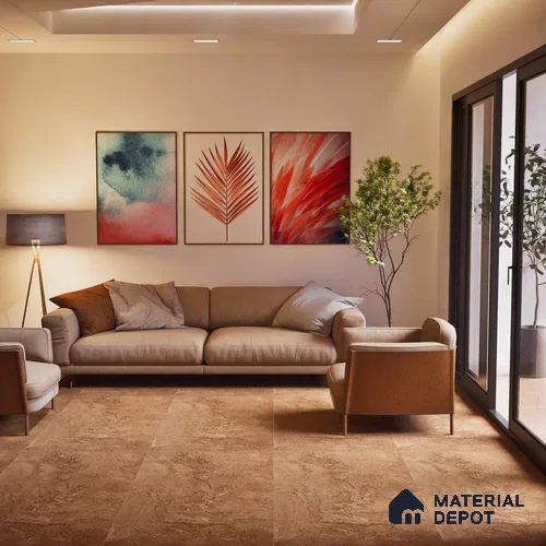 TL 02849 Mistic Bruno 4 ft x 2 ft Carving Matte Finish Vitrified Tile - 9 mm (Random 3)