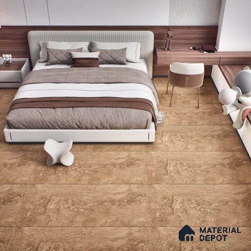 TL 02849 Mistic Bruno 4 ft x 2 ft Carving Matte Finish Vitrified Tile - 9 mm (Random 3)