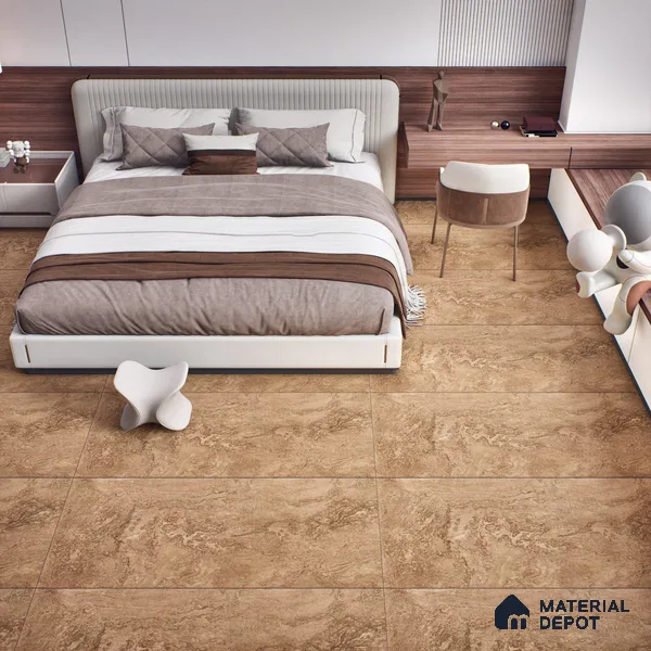 TL 02849 Mistic Bruno 4 ft x 2 ft Carving Matte Finish Vitrified Tile - 9 mm (Random 3)