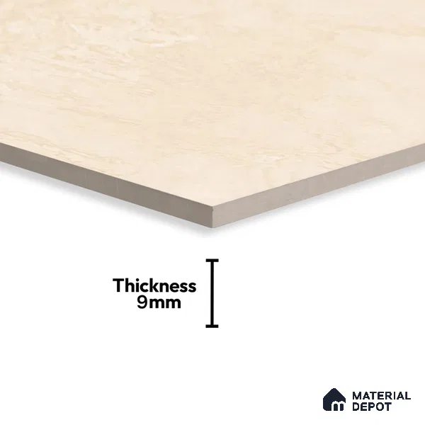 TL 02477 Mistic Crema 4 ft x 2 ft Carving Matte Finish Vitrified Tile - 9 mm (Random 3)