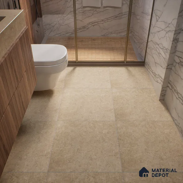 TL 01166 Vibrato Beige Matte Finish 600 x 600 mm Vitrified Wall & Floor Tile - 9 mm (Sample)