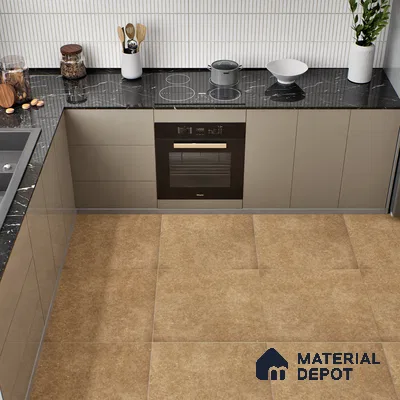 TL 01167 Vibrato Brown Matte Finish 600 x 600 mm Vitrified Wall & Floor Tile - 9 mm (Sample)