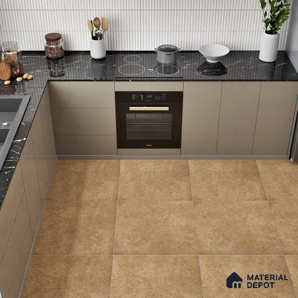 TL 01167 Vibrato Brown Matte Finish 600 x 600 mm Vitrified Wall & Floor Tile - 9 mm (Sample)