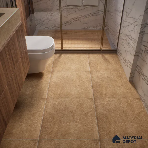 TL 01167 Vibrato Brown Matte Finish 600 x 600 mm Vitrified Wall & Floor Tile - 9 mm (Sample)