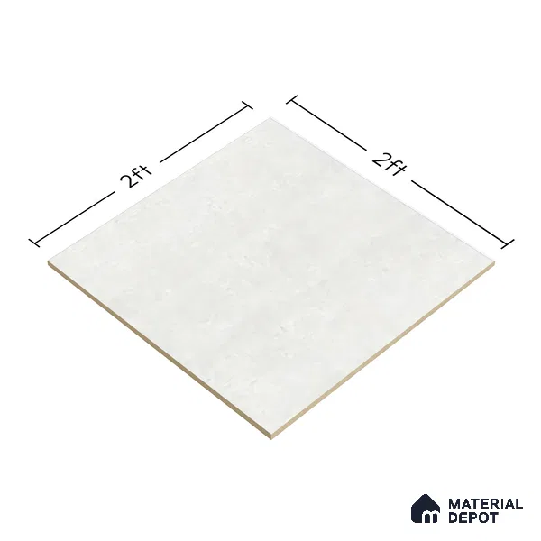 Terrazzo Wall & Floor Tile TL 01173 Zuri Grey Matte Finish 600 x 600 mm Vitrified Tile - 9 mm