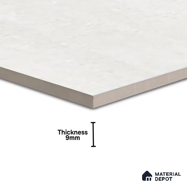 Terrazzo Wall & Floor Tile TL 01173 Zuri Grey Matte Finish 600 x 600 mm Vitrified Tile - 9 mm