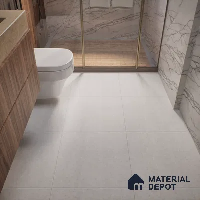 Terrazzo Wall & Floor Tile TL 01173 Zuri Grey Matte Finish 600 x 600 mm Vitrified Tile - 9 mm