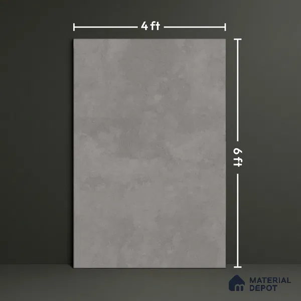 TL 01120 Graffiti Grey Carving Matte Finish 1800 x 1200 mm Vitrified Large Format Wall & Floor Tile - 9 mm | Adhesive and Spacers Must be Used During Installation (Sample)