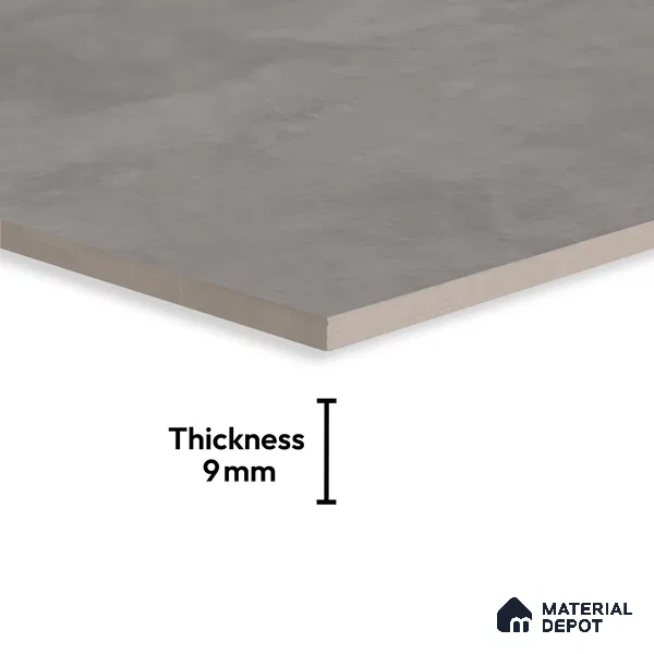 TL 01120 Graffiti Grey Carving Matte Finish 1800 x 1200 mm Vitrified Large Format Wall & Floor Tile - 9 mm | Adhesive and Spacers Must be Used During Installation (Sample)