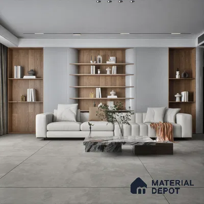 TL 01120 Graffiti Grey Carving Matte Finish 1800 x 1200 mm Vitrified Large Format Wall & Floor Tile - 9 mm | Adhesive and Spacers Must be Used During Installation (Sample)