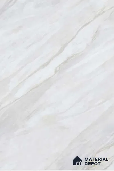 TL 01127 Lasa Bianco Carving Matte Finish 1800 x 1200 mm Vitrified Large Format Wall & Floor Tile - 9 mm | Adhesive and Spacers Must be Used During Installation (Sample)