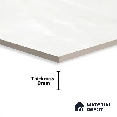 Marble Floor & Wall Tile | TL 01094 Line Grey 4 ft x 2 ft Glossy Finish Vitrified Tile - 9 mm (Random 01) | Suitable For Living Room, Bedroom, Dining Area