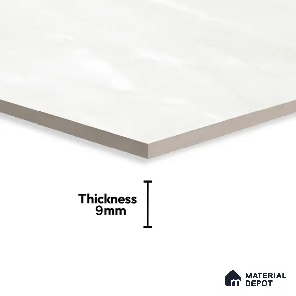 Marble Floor & Wall Tile | TL 01094 Line Grey 4 ft x 2 ft Glossy Finish Vitrified Tile - 9 mm (Random 01) | Suitable For Living Room, Bedroom, Dining Area