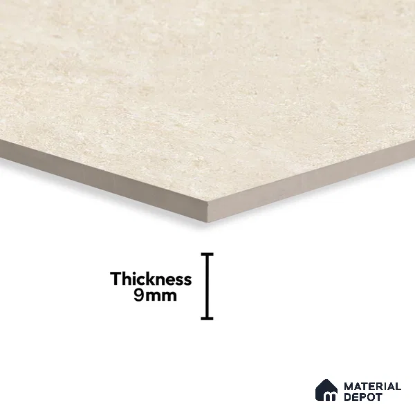 Stone Floor & Wall Tile | TL 01130 Monch Crema 4 ft x 2 ft Glossy Finish Double Charge Vitrified Tile - 9 mm | Suitable For Living Room, Bedroom, Dining Area (Sample)