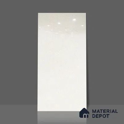 Stone Floor & Wall Tile | TL 01131 Monch White 4 ft x 2 ft Glossy Finish Double Charge Vitrified Tile - 9 mm | Suitable For Living Room, Bedroom, Dining Area (Sample)