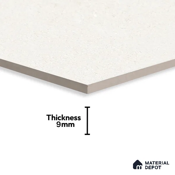 Stone Floor & Wall Tile | TL 01131 Monch White 4 ft x 2 ft Glossy Finish Double Charge Vitrified Tile - 9 mm | Suitable For Living Room, Bedroom, Dining Area (Sample)