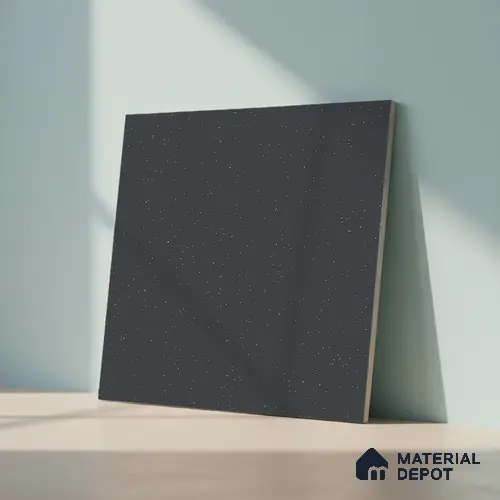 TL 01116 Coal Matte Finish 600 x 600 mm Plain Full Body Vitrified Wall & Floor Tile - 9 mm