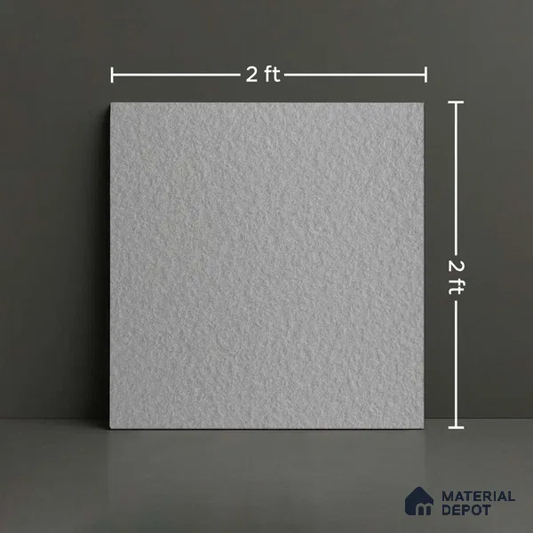 TL 01122 Gris Stone Matte Finish 600 x 600 mm Stone Full Body Vitrified Wall & Floor Tile - 9 mm