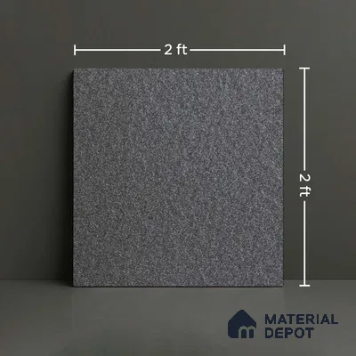 TL 01174 Nero Stone Matte Finish 600 x 600 mm Stone Full Body Vitrified Wall & Floor Tile - 9 mm