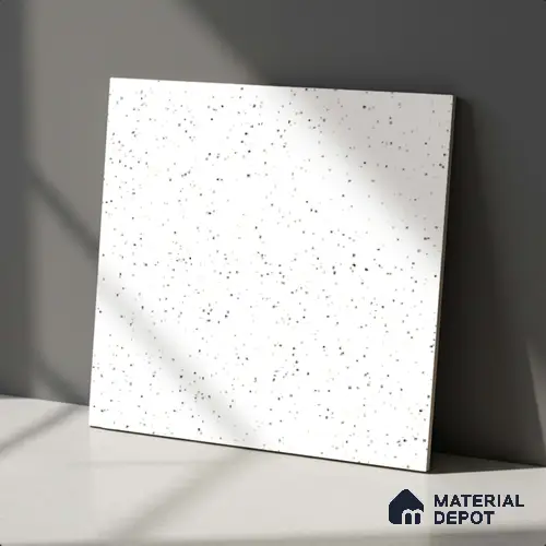 Terrazzo Wall & Floor Tile TL 01140 Panda Matte Finish 600 x 600 mm Plain Full Body Vitrified Tile - 9 mm