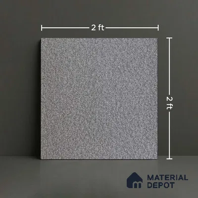 TL 01155 Smoke Stone Matte Finish 600 x 600 mm Stone Full Body Vitrified Wall & Floor Tile - 9 mm (Sample)
