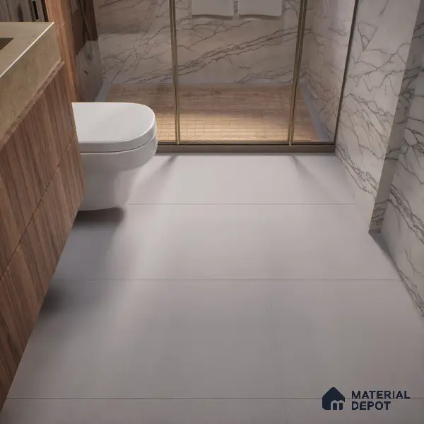 TL 01156 Steel Grey Matte Finish 600 x 600 mm Plain Full Body Vitrified Wall & Floor Tile - 9 mm