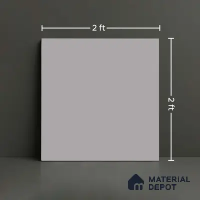 TL 01156 Steel Grey Matte Finish 600 x 600 mm Plain Full Body Vitrified Wall & Floor Tile - 9 mm