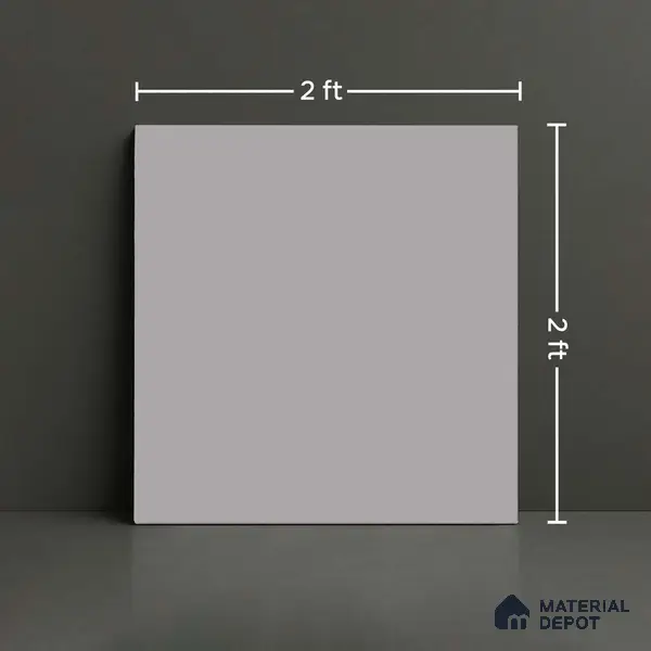 TL 01156 Steel Grey Matte Finish 600 x 600 mm Plain Full Body Vitrified Wall & Floor Tile - 9 mm