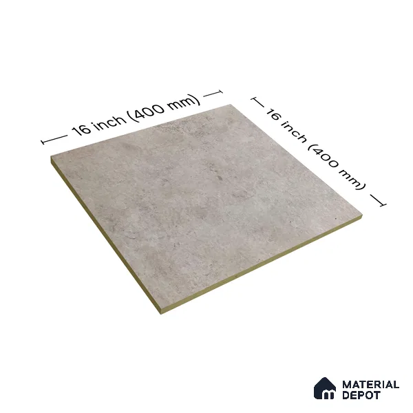 Parking Floor Tile TL 02789 Brownies 16 x 16 inch Vitrified Anti Skid Matte Finish Heavy Duty Tile - 12 mm | Suitable For Outdoor, High Traffic Areas, Terrace | Pattern Alignment May Vary | 2-3 mm Spacer is Mandatory (Sample)