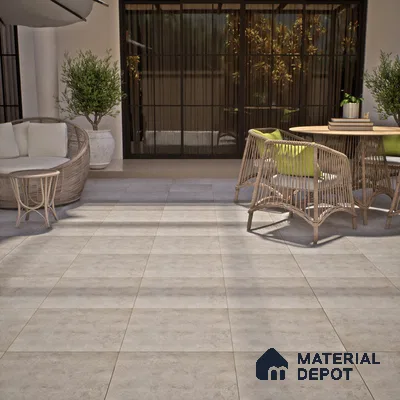 Parking Floor Tile TL 02789 Brownies 16 x 16 inch Vitrified Anti Skid Matte Finish Heavy Duty Tile - 12 mm | Suitable For Outdoor, High Traffic Areas, Terrace | Pattern Alignment May Vary | 2-3 mm Spacer is Mandatory (Sample)