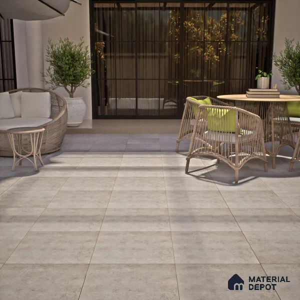 Parking Floor Tile TL 02789 Brownies 16 x 16 inch Vitrified Anti Skid Matte Finish Heavy Duty Tile - 12 mm | Suitable For Outdoor, High Traffic Areas, Terrace | Pattern Alignment May Vary | 2-3 mm Spacer is Mandatory (Sample)