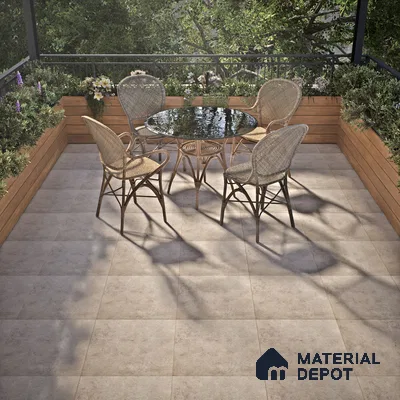 Parking Floor Tile TL 02789 Brownies 16 x 16 inch Vitrified Anti Skid Matte Finish Heavy Duty Tile - 12 mm | Suitable For Outdoor, High Traffic Areas, Terrace | Pattern Alignment May Vary | 2-3 mm Spacer is Mandatory (Sample)