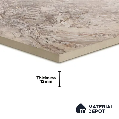 Parking Floor Tile TL 02791 Beige Cream 16 x 16 inch Vitrified Anti Skid Matte Finish Heavy Duty Tile - 12 mm | Suitable For Outdoor, High Traffic Areas, Terrace | Pattern Alignment May Vary | 2-3 mm Spacer is Mandatory (Sample)