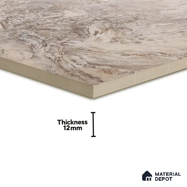 Parking Floor Tile TL 02791 Beige Cream 16 x 16 inch Vitrified Anti Skid Matte Finish Heavy Duty Tile - 12 mm | Suitable For Outdoor, High Traffic Areas, Terrace | Pattern Alignment May Vary | 2-3 mm Spacer is Mandatory (Sample)