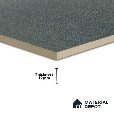 Parking Floor Tile TL 02792 Smoke Black 16 x 16 inch Vitrified Anti Skid Matte Finish Heavy Duty Tile - 12 mm | Suitable For Outdoor, High Traffic Areas, Terrace | Pattern Alignment May Vary | 2-3 mm Spacer is Mandatory (Sample)