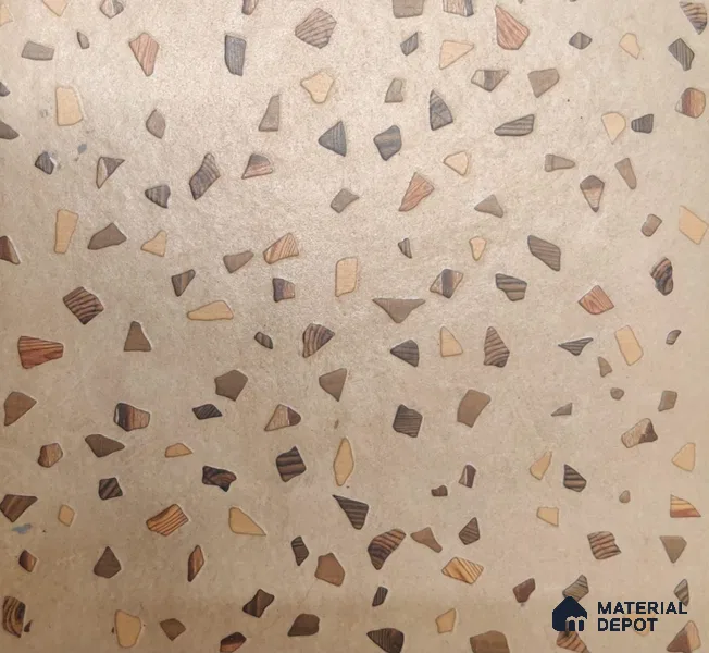 Terrazzo Parking Floor Tile TL 02793 B Beige Terrazzo 16 x 16 inch Matte Finish Vitrified Tile - 12 mm | Pattern Alignment May Vary | 2-3 mm Spacer is Mandatory (Sample)