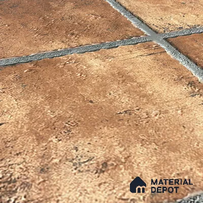 Parking Floor Tile TL 02783 Desert Cotto 16 x 16 inch Vitrified Anti Skid Matte Finish Heavy Duty Tile - 12 mm | Suitable For Outdoor, High Traffic Areas, Terrace | Pattern Alignment May Vary | 2-3 mm Spacer is Mandatory (Sample)