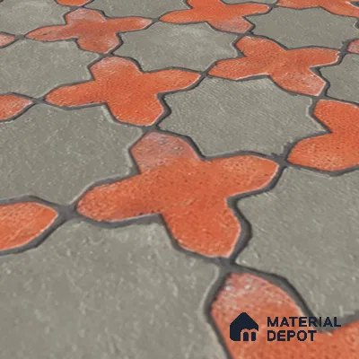 Parking Floor Tile TL 02755 Gemstone Olive 16 x 16 inch Vitrified Anti Skid Matte Finish Heavy Duty Tile - 12 mm | Suitable For Outdoor, High Traffic Areas, Terrace | Pattern Alignment May Vary | 2-3 mm Spacer is Mandatory