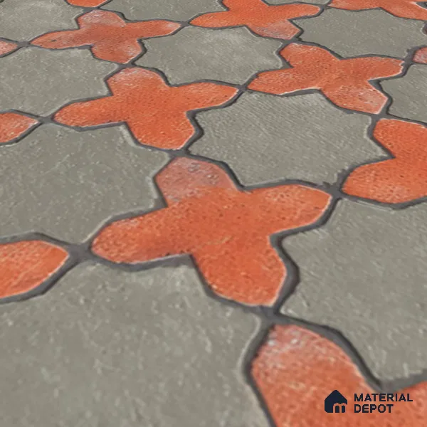 Parking Floor Tile TL 02755 Gemstone Olive 16 x 16 inch Vitrified Anti Skid Matte Finish Heavy Duty Tile - 12 mm | Suitable For Outdoor, High Traffic Areas, Terrace | Pattern Alignment May Vary | 2-3 mm Spacer is Mandatory