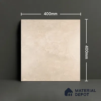 Parking Floor Tile TL 02770 Petrus Creamy 16 x 16 inch Anti Skid Matte Finish Vitrified Tile - 12 mm | 4 Random Design | Suitbale For Outdoor, Balcony, Terrace | Pattern Alignment May Vary | 2-3 mm Spacer is Mandatory (Sample)