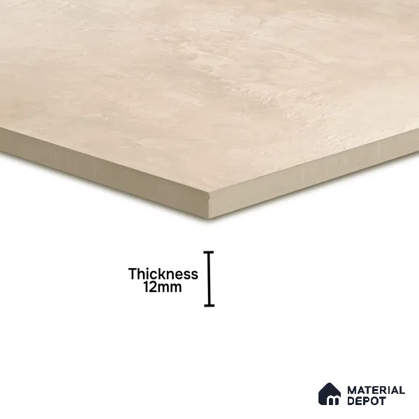 Parking Floor Tile TL 02770 Petrus Creamy 16 x 16 inch Anti Skid Matte Finish Vitrified Tile - 12 mm | 4 Random Design | Suitbale For Outdoor, Balcony, Terrace | Pattern Alignment May Vary | 2-3 mm Spacer is Mandatory (Sample)