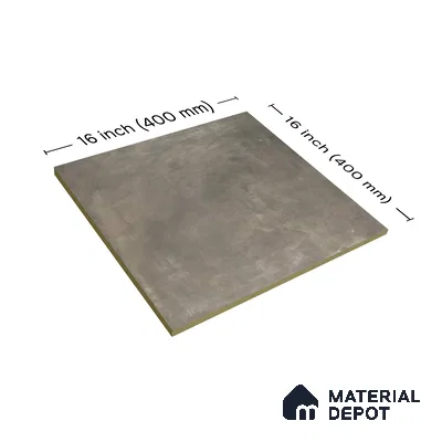 Parking Floor Tile TL 02776 Petrus Olive 16 x 16 inch Vitrified Anti Skid Matte Finish Heavy Duty Tile - 12 mm | 4 Random Design | Suitable For Outdoor, High Traffic Areas, Terrace | Pattern Alignment May Vary | 2-3 mm Spacer is Mandatory (Sample)