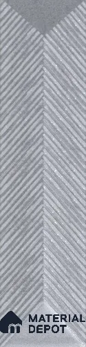 Subway Wall Tile TL 04999 B Lucent Decor Knitted Fabric Grey 12 x 3 inch Ceramic Matte Finish - 6 mm | Suitable for Highlighter Walls, Foyer, Bathroom, Kitchen Wall & Backsplashes