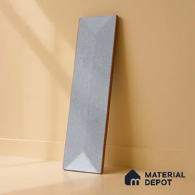 Subway Wall Tile TL 04999 C Lucent Base Knitted Fabric Grey 12 x 3 inch Ceramic Matte Finish - 6 mm | Suitable for Highlighter Walls, Foyer, Bathroom, Kitchen Wall & Backsplashes