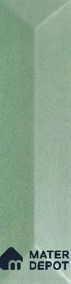 Subway Wall Tile TL 04999 D Lucent Base Knitted Fabric Green 12 x 3 inch Ceramic Matte Finish - 6 mm | Suitable for Highlighter Walls, Foyer, Bathroom, Kitchen Wall & Backsplashes